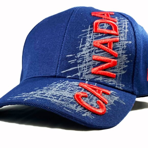 Variety To Go Canadian Baseball Hat/Cap, Adjustable Sports Hat (1008 Navy) - Picture 2 of 6